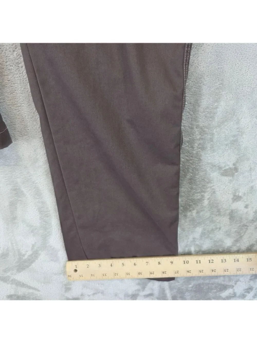 True Religion Cargo Pants Mens 34x32 Brown Contrast Stitching Denim Workwear